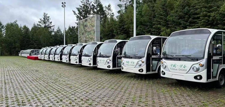 黑龍江·伊春林海奇石景區(qū)觀光車案例 黑龍江·伊春林海奇石景區(qū)觀光車案例